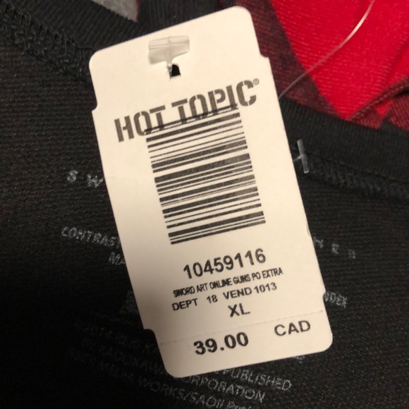 New sword art online anime kirito long sleeve top - Picture 4 of 5